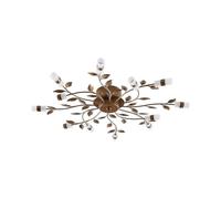 LED Plafonnier Bentas (Florentin) en Bronze Métal e. a. pour Salon & Salle à manger (à 12 lampes,), Eclairage LED, Lampe Luminaire Plafonnier, Plafond, Eclerage