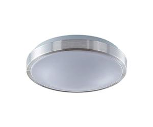 Lindby LED Plafonnier Emelie (Moderne) en Gris Aluminium e. a. pour Salon & Salle à manger (1 lampe,à), Eclairage Lampe Luminaire Plafond Eclerage Interieur