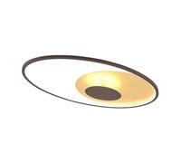 Lindby LED Plafonnier Feival à intensité variable (Moderne) en Marron Métal e. a. pour Salon & Salle manger (1 lampe,à), Eclairage Lampe Luminaire Plafond Eclerage