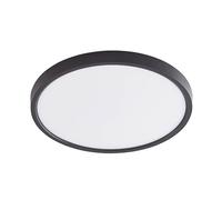 Lindby LED Plafonnier Pravin (Moderne) en Noir e. a. pour Salon & Salle à manger (1 lampe,à), Eclairage Lampe Luminaire Plafond Eclerage Interieur
