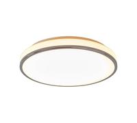 Lindby LED Plafonnier Salle De Bain Lyss (Moderne) en Blanc Verre e. a. pour de bain (1 lampe,à), WC Luminaire Lampe Plafond Eclerage