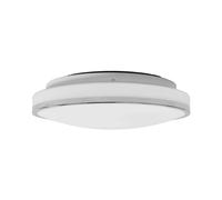 Lindby LED Plafonnier Salle De Bain Lyss (Moderne) en Blanc Verre e. a. pour de bain (1 lampe,à), WC Luminaire Lampe Plafond Eclerage