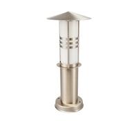 Lindby Luminaire extérieur Erina (Moderne) en Gris Inox (1 lampe,à E27), borne eclairage exterieur lumineuse luminaire pour socle