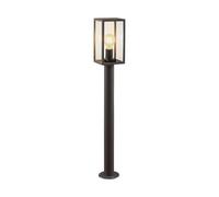 Lindby Luminaire extérieur Filimon à intensité variable (Moderne) en Noir Aluminium (1 lampe,à E27), Borne lumineuse borne luminaire pour socle