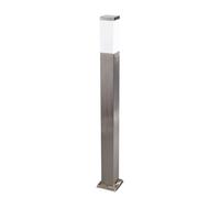 Lindby Luminaire extérieur Lorian à intensité variable (Moderne) en Gris Inox (1 lampe,à E27), Borne lumineuse luminaire pour socle