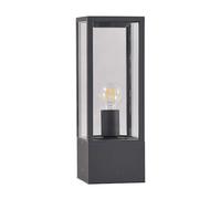 Borne lumineuse extérieur Peldar Lindby, dimmable, noir, Aluminium, Moderne, Luminaire extérieur