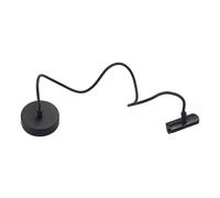 Lindby Luminaire sur rail électrique Linaro en Noir Métal e. a. pour Couloir, Rail 1 phase projecteur