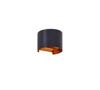 Lindby - Nivar Round LED Applique Murale d'Extérieur Black/Gold