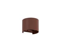 Lindby - Nivar Round LED Applique Murale d'Extérieur Rust Brown