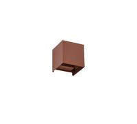 Lindby - Nivar Square LED Applique Murale d'Extérieur Rust Brown