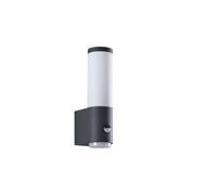 Lindby - Okari Applique Murale d'Extérieur w/Sensor Opal/Dark Grey