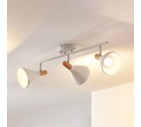 Lindby plafonnier Arina, 53 cm, blanc, à 3 lampes, E14 Arina Lindby, dimmable, blanc, Chambre à coucher, Métal, Moderne, Spot