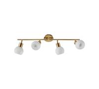Lindby Plafonnier Elaina à intensité variable en Doré Métal e. a. pour Salon & Salle manger (à 4 lampes, E14), Luminaire Plafonnier, Lampe Plafond, Eclerage Eclairage Interieur