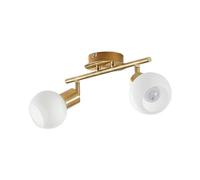 Lindby Plafonnier Elaina à intensité variable (Moderne) en Doré Métal e. a. pour Salon & Salle manger (à 2 lampes, E14), Luminaire Plafonnier, Lampe Plafond, Eclerage Eclairage Interieur