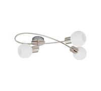 Lindby Plafonnier Elaina à intensité variable (Moderne) en Gris Métal e. a. pour Salon & Salle manger (à 3 lampes, E14) Luminaire Lampe Plafond Eclerage Eclairage Interieur
