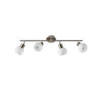 Lindby Plafonnier Elaina à intensité variable (Moderne) en Gris Métal e. a. pour Salon & Salle manger (à 4 lampes, E14), Luminaire Plafonnier, Lampe Plafond, Eclerage Eclairage Interieur