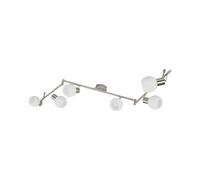Lindby Plafonnier Elaina à intensité variable (Moderne) en Gris Métal e. a. pour Salon & Salle manger (à 6 lampes, E14), Luminaire Plafonnier, Lampe Plafond, Eclerage Eclairage Interieur