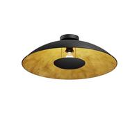 Lindby Plafonnier Emilienne à intensité variable (Moderne) en Noir Métal e. a. pour Salon & Salle manger (1 lampe,à E27), Luminaire Plafonnier, Lampe Plafond, Eclerage Eclairage