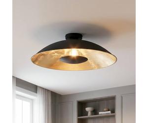 Lindby Plafonnier Emilienne à intensité variable (Moderne) en Noir Métal e. a. pour Salon & Salle manger (1 lampe,à E27), Luminaire Lampe Plafond Eclerage Eclairage