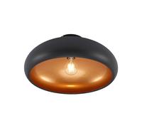 Lindby Plafonnier Gerwina à intensité variable (Moderne) en Noir Métal e. a. pour Salon & Salle manger (1 lampe,à E27), Luminaire Plafonnier, Lampe Plafond, Eclerage Eclairage Interieur