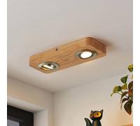 Lindby - Mikari 2 LED Plafonnier Wood