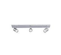 Lindby Plafonnier Salle De Bain Dejan à intensité variable (Moderne) en Argent Métal e. a. pour de bain (à 3 lampes, GU10), WC, Luminaire Plafonnier, Lampe Plafond, Eclerage