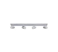 Lindby Plafonnier Salle De Bain Dejan à intensité variable (Moderne) en Argent Métal e. a. pour de bain (à 4 lampes, GU10), WC, Luminaire Plafonnier, Lampe Plafond, Eclerage