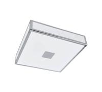 Lindby Plafonnier Salle De Bain Eniola (Moderne) en Argent e. a. pour de bain (à 2 lampes, E27), WC, Luminaire Plafonnier, Lampe Plafond, Eclerage Plafond