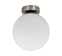Lindby Plafonnier Salle De Bain Lennie à intensité variable (Moderne) en Blanc Verre e. a. pour de bain (1 lampe,à E27), WC, Luminaire Plafonnier, Lampe Plafond, Eclerage Plafond
