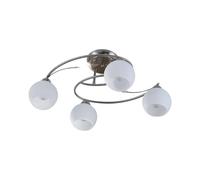 Lindby Plafonnier 'Svean' à intensité variable (Moderne) en Gris en Verre e. a. pour Salon & Salle à manger (à 4 lampes, E14) | Luminaire Plafonnier, Lampe Plafond, Eclerage Plafond,
