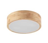 Plafonnier en bois Tanju Lindby, dimmable, bois clair, Salon / Salle à manger, Bois, Maison de campagne / Rustique, Plafonnier