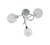 Lindby Plafonnier Ticino à intensité variable (Moderne) en Argent Métal e. a. pour Couloir (à 3 lampes, G9) Luminaire Lampe Plafond Eclerage Eclairage Interieur