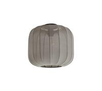 Lindby Plafonnier Tissu Helin à intensité variable (Scandinave) en Gris Textile e. a. pour Salon & Salle manger (1 lampe,à E27), Luminaire Lampe Plafond Eclerage Eclairage