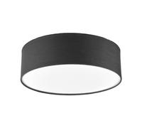 Lindby Plafonnier Tissu Sebatin à intensité variable (Moderne) en Gris Textile e. a. pour Chambre coucher (à 3 lampes, E27), Luminaire Plafonnier, Lampe Plafond, Eclerage Eclairage
