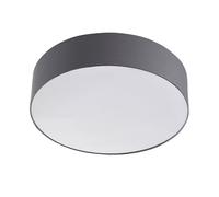 Lindby Plafonnier Tissu Sebatin à intensité variable (Moderne) en Gris Textile e. a. pour Chambre coucher (à 3 lampes, E27) Luminaire Lampe Plafond Eclerage Eclairage