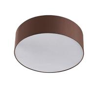 Lindby Plafonnier Tissu Sebatin à intensité variable (Moderne) en Marron Textile e. a. pour Chambre coucher (à 3 lampes, E27) Luminaire Lampe Plafond Eclerage Eclairage