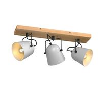 Lindby Spot Adalin à intensité variable (Moderne) en Marron Bois e. a. pour Salon & Salle manger (à 3 lampes, E14) Lampe encastrable plafonnier applique