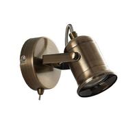 Lindby Spot Anze à intensité variable (Modern, Industriel) en Doré Métal e. a. pour Salon & Salle manger (1 lampe,à GU10), Applique