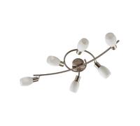 Lindby Spot Arda à intensité variable (Moderne) en Gris Verre e. a. pour Salon & Salle manger (à 6 lampes, E14) Lampe encastrable