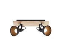 Lindby Spot Aylis à intensité variable (Modern, Industriel) en Marron Métal e. a. pour Salon & Salle manger (à 2 lampes E14) Lampe encastrable plafonnier applique