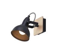 Lindby Spot Aylis à intensité variable (Modern, Industriel) en Marron Métal e. a. pour Salon & Salle manger (1 lampe,à E14) Lampe encastrable plafonnier applique