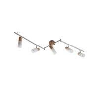 Lindby Spot Christoph à intensité variable (Traditionnel) en Argent Bois e. a. pour Chambre coucher (à 5 lampes, E14) Lampe encastrable plafonnier applique