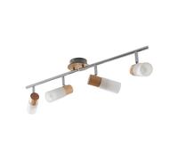 Lindby Spot Christoph (Traditionnel) en Marron Bois e. a. pour Chambre à coucher (à 4 lampes, E14), Lampe encastrable, plafonnier, applique
