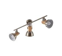 Lindby Spot Dennis à intensité variable (Moderne) en Gris Métal e. a. pour Cuisine (à 3 lampes, E14) Lampe encastrable plafonnier applique