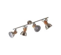 Lindby Spot Dennis à intensité variable (Moderne) en Gris Métal e. a. pour Cuisine (à 4 lampes, E14) Lampe encastrable plafonnier applique