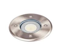 Lindby Spot encastrable dans le sol Insa à intensité variable (Moderne) en Gris Inox (1 lampe,à GU10), extérieur