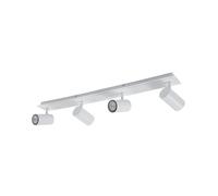 Lindby Spot Joffrey à intensité variable (Moderne) en Blanc Métal e. a. pour Salon & Salle manger (à 4 lampes, GU10), Lampe encastrable, plafonnier, applique
