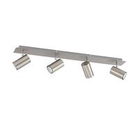Lindby Spot Joffrey à intensité variable (Moderne) en Gris Métal e. a. pour Salon & Salle manger (à 4 lampes, GU10), Lampe encastrable, plafonnier, applique