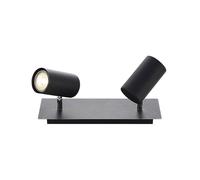 Lindby Spot Joffrey à intensité variable (Moderne) en Noir Métal e. a. pour Salon & Salle manger (à 2 lampes, GU10), Lampe encastrable, plafonnier, applique