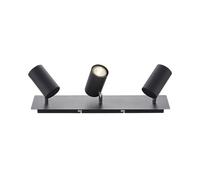 Lindby Spot Joffrey à intensité variable (Moderne) en Noir Métal e. a. pour Salon & Salle manger (à 3 lampes, GU10), Lampe encastrable, plafonnier, applique